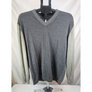 Saltaire Mens Long Sleeve‎ Sweater Style Shirt In Grey Size XL Casual Business